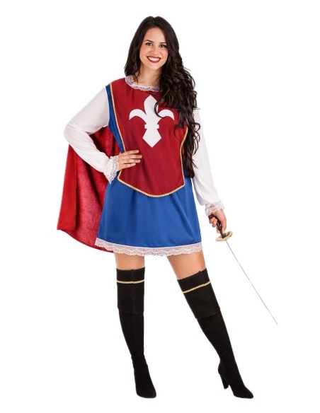 Fantasia de Mosqueteira Tamanho M - de alta qualidade, ideal para o carnaval, festas temáticas e eventos especiais.